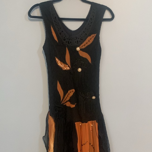 Italian Made Dress Size Small Frilly Fairy Twirly Multi Medi Worn Once L… - Picture 2 of 16